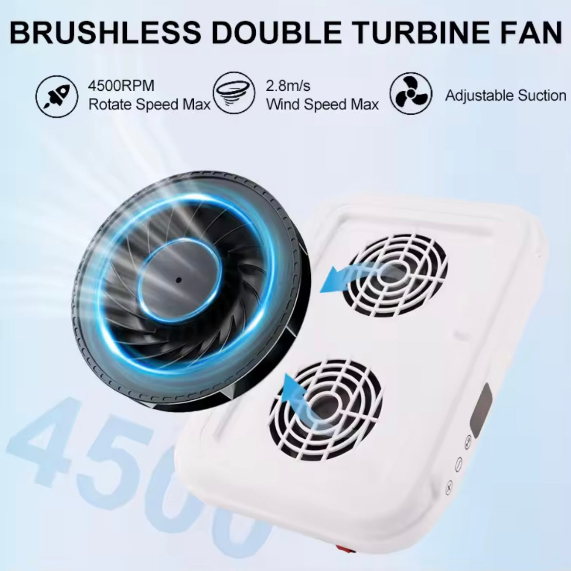 Dual Fan Nail Dust Collector