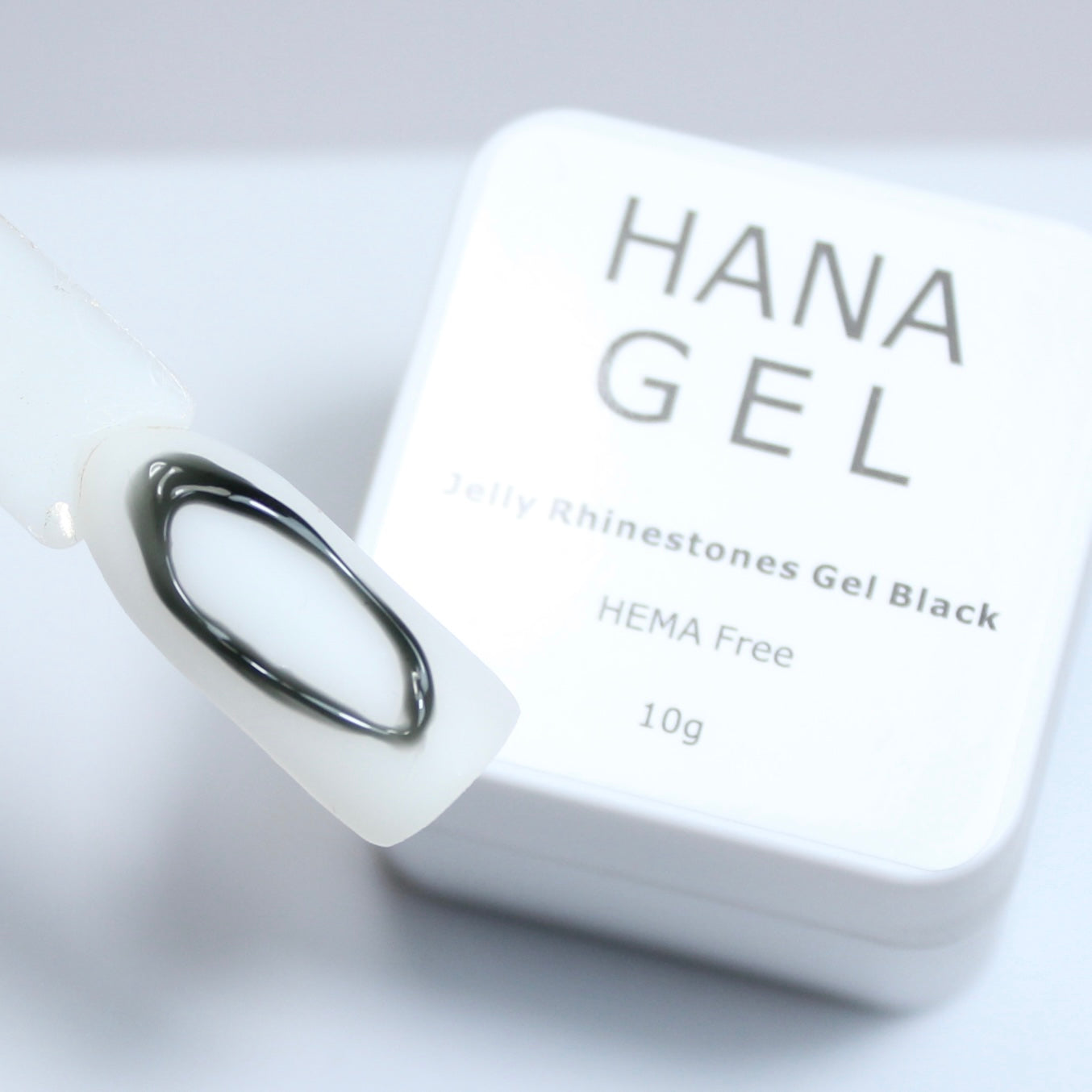 10g Jelly Rhinestones Gel - Black (for 3D chrome)